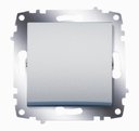 ABB Cosmo 619-011000-200 Выключатель одноклавишный (10 А, под рамку, с/у, алюминий)