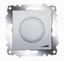 ABB Cosmo 619-011000-192 Светорегулятор поворотный (800 Вт, под рамку, подсветка, с/у, алюминий)
