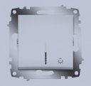 ABB 619-011000-206 Cosmo Алюминий Кнопочный выключатель с подсв.