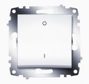 ABB Cosmo 619-010200-269 Выключатель одноклавишный (10 А, под рамку, с/у, белый)