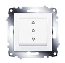 ABB Cosmo 619-010200-297 Выключатель жалюзи одноклавишный (10 А, без фиксации, под рамку, с/у, белый)