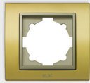 ABB Zena Platin 500-073514-271 Рамка 1-постовая (универсал, золото/титан)