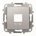 ABB Sky Niessen 2CLA858500A1401 Крышка розетки USB (2хUSB, нержавеющая сталь)