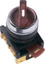 АNСLR-22-3 переключатель на 3 фикс.полож.красный неон/240В I-O 1з+1р