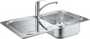 Grohe Eurosmart K300 31565SD0 Мойка кухонная + смеситель однозахватный (нержавеющая сталь)