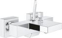 Grohe Eurocube Joy 23666000 Смеситель для ванны/душа (1/2", однозахватный, картридж, кнопочный дивертор)