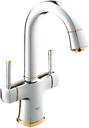 Grohe Grandera 21107IG0 Смеситель для мойки (3/8", двухзахватный, донный клапан)