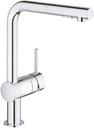 Grohe Minta 30274000 Смеситель для мойки (3/8", однозахватный, картридж, выдвижная лейка)
