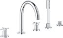 Grohe Atrio New 19923003 Смеситель (1/2", двухзахватный, кран-букса, кнопочный дивертор)