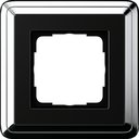 Gira ClassiX 0211642 Рамка 1-постовая (хром/черный)