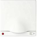 Simon 82 Detail 82099-30 Крышка розетки (индикатор напряжения, з/к, шторки, крышка, белая)