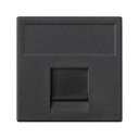 Simon Connect K76-14 Крышка розетки информационной (RJ45, шторки, графит)