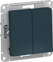 Schneider Electric AtlasDesign ATN000865 Переключатель двухклавишный (10 А, под рамку, скрытая установка, изумруд)