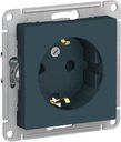 Schneider Electric AtlasDesign ATN000845 Розетка с заземляющим контактом (16 А, под рамку, шторки, скрытая установка, изумруд)