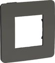 Schneider Electric Unica Studio Color NU280222 Рамка 1-постовая/2-модульная (горизонтальная, дымчато-серая/антрацит)