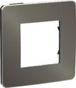 Schneider Electric Unica Studio Metal NU280253 Рамка 1-постовая/2-модульная (универсальная, никель/антрацит)