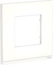 Schneider Electric Unica Studio Pure NU600289 Рамка 1-постовая/2-модульная (горизонтальная, матовое стекло)