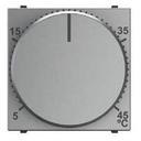 ABB Zenit 2CLA224030N1301 Терморегулятор для теплого пола с датчиком (10 А, подсветка, под рамку, скрытая установка, серебро)