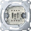 Schneider Electric System M QuickFlex MTN3112-0000 Выключатель одноклавишный двухполюсной (10 А, с возм. подсветки, механизм, скрытая установка)