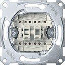 Schneider Electric System M QuickFlex MTN3159-0000 Переключатель двухкнопочный с замыкающим контактом (10 А, механизм, скрытая установка)