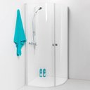 IDO Showerama 4984032808 Душевой уголок полукруглый (80x80 см, прозрачное стекло)