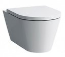 Laufen Kartell 8.2033.6.000.000.1 Унитаз подвесной 54.5x37 см (горизонтальный выпуск, микролифт)