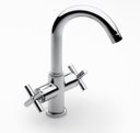 Roca Loft 75A3043C00 Смеситель для умывальника (3/8", двухзахватный, кран-букса)
