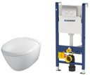 Jacob Delafon Presqu'ile Set E4440+458.124.21.1 Унитаз подвесной с инсталляцией 55х38 см (Унитаз подвесной + инсталляция + смывная клавиша, микролифт, бачок)