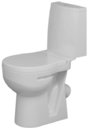 Santek Аллегро Лайт 1.WH30.2.354 Унитаз-компакт 65x35 см (косой выпуск, микролифт, бачок)
