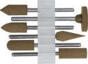 FIT 36922 Набор насадок полировальных 6 шт (резина, средняя зернистость)