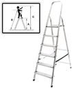 FIT 65341 Лестница-стремянка (алюминиевая, 3 ступени, вес 2.6 кг)