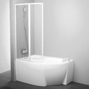 Ravak Rosa VSK2 76L9010041 Экран для ванны двойной (левый, белый/rain, 160 см)