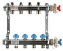 REHAU HKV 12180411001 Коллекторная группа (1" НР, 4 x 3/4" НР, ручные вентили, нержавеющая сталь)
