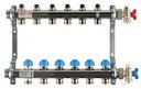 REHAU HKV 12180611001 Коллекторная группа (1" НР, 6 x 3/4" НР, ручные вентили, нержавеющая сталь)