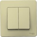 Schneider Electric Blanca BLNVS010507 Выключатель 2-клавишный (10 А, в сборе, с/у, бежевый)
