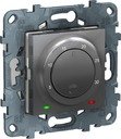 Schneider Electric Unica Studio Pure/Unica Studio NU550130 Терморегулятор поворотный +5…+30°С (8 А, 230 В, под рамку, с/у, алюминий)