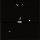 Gira System55 228505 Накладка USB-микро-B для вставки док-станции (черное стекло)