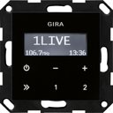 Gira System55 228405 Радио (RDS, под рамку, скрытая установка, черное стекло)
