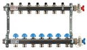 REHAU HKV 12180711001 Коллекторная группа (1" НР, 7 x 3/4" НР, ручные вентили, нержавеющая сталь)