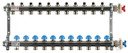 REHAU HKV 12181111001 Коллекторная группа (1" НР, 11 x 3/4" НР, ручные вентили, нержавеющая сталь)