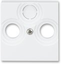 ABB Levit 2CHH080300A4003 Крышка двойной телевизионной розетки (TV/Radio, белый/белый)