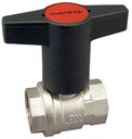 Oventrop Optibal 1077108 Кран шаровый (внутренняя резьба 1", пластмассовый маховик, латунь)