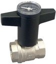 Oventrop Optibal 1078004 Кран шаровый (внутренняя резьба 1/2", пластмассовый маховик, термометр, латунь)