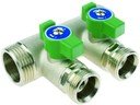 Elsen EMW05.02 Коллекторный модуль (3/4" НР/ВР, 2 x 3/4" ЕК, латунь)