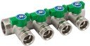 Elsen EMW05.04 Коллекторный модуль (3/4" НР/ВР, 4 x 3/4" ЕК, латунь)