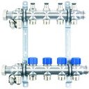 Elsen EMi02.03 Коллекторная группа (1" НР/ВР, 3 x 3/4" НР, вентили, нержавеющая сталь)
