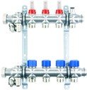 Elsen EMi03.12 Коллекторная группа (1" НР/ВР, 12 x 3/4" НР, расходометры, вентили, нержавеющая сталь)