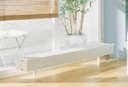 Kermi KSV220071002SOR1K Конвектор напольный (133x70x1000мм, 458Вт, тип подключения SOR/нижнее справа, термостатический вентиль, экран теплового излучения, крышка, белый)