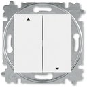 ABB Levit 2CHH598845A6003 Выключатель жалюзи (10 А, без фиксации, под рамку, скрытая установка, белый/белый)